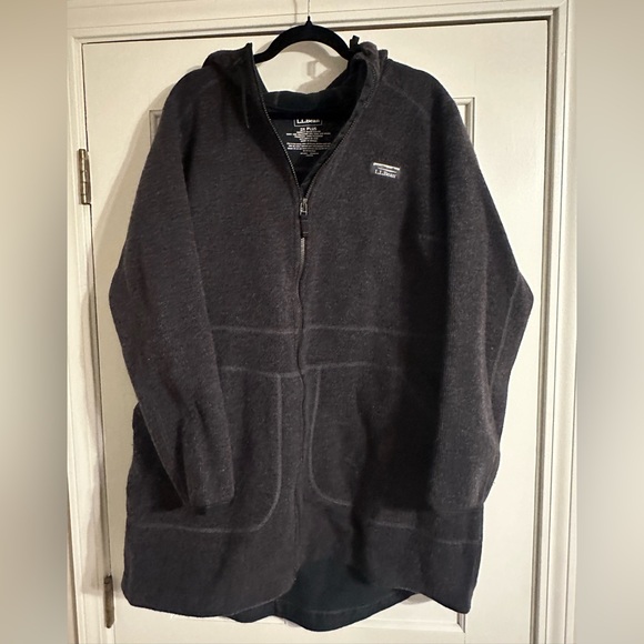 L.L. Bean Jackets & Blazers - LL Bean WoolTek Coat Women's Plus
Size: 2x 
Color: Charcoal Heather